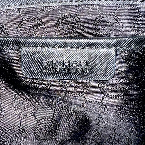 Black Leather Tote Bag MK - Picture 6 of 15